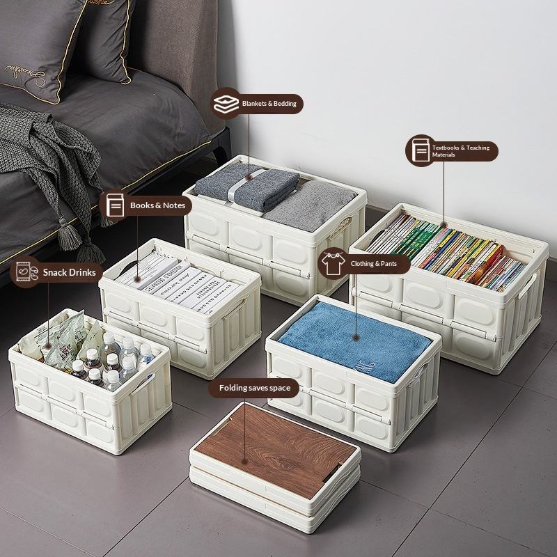 55 L Portable Folding Storage Box for Camping, Picnic and Travel