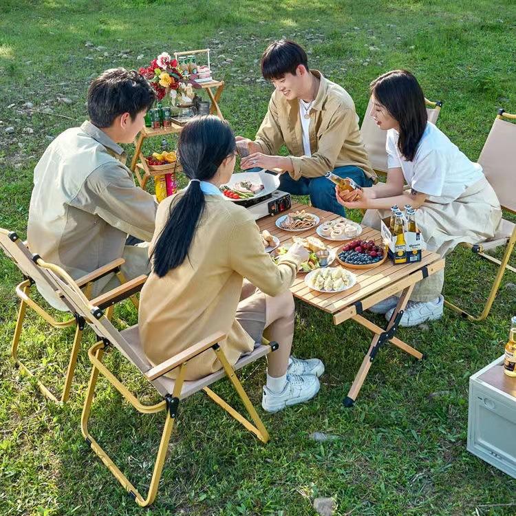 Modern Aluminium Folding Chair with Oxford Fabric - Portable Camping and Garden Seat