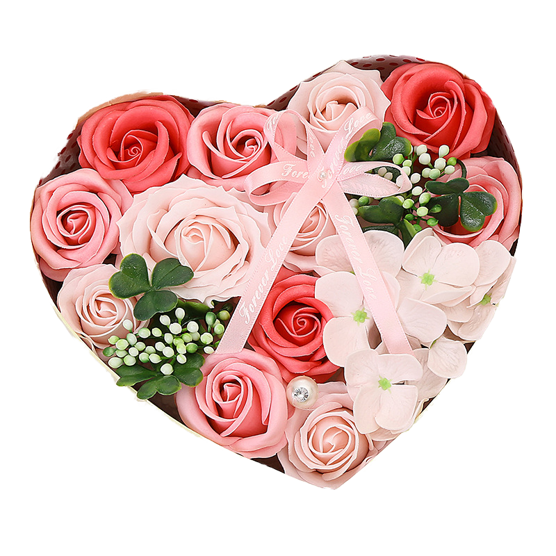Handmade Artificial Soap Rose Gift Box Set for Mother’s Day and Weddings