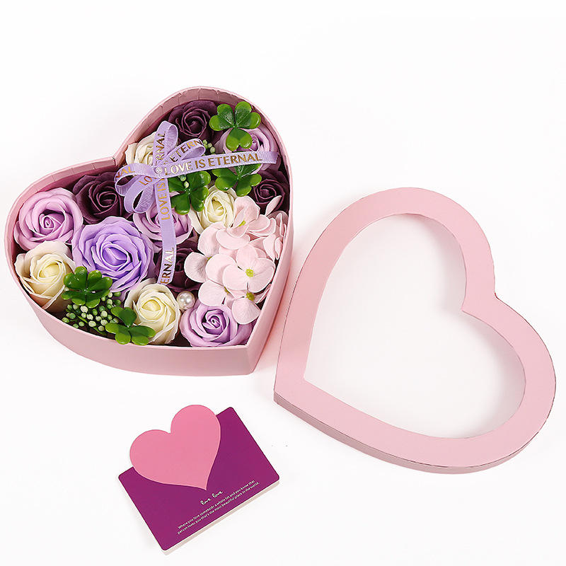 Handmade Artificial Soap Rose Gift Box Set for Mother’s Day and Weddings