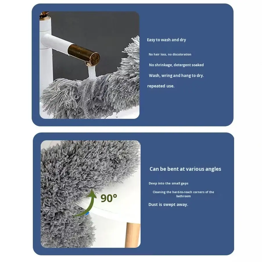 Retractable Microfiber Duster with Stainless Steel Handle, 55-110 in