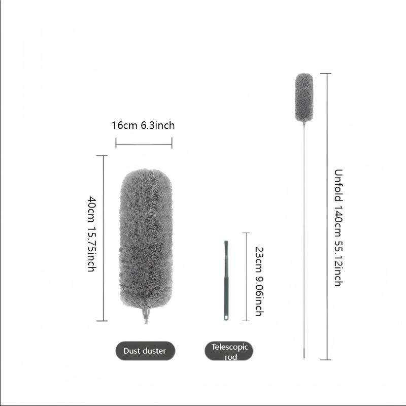 Retractable Microfiber Duster with Stainless Steel Handle, 55-110 in