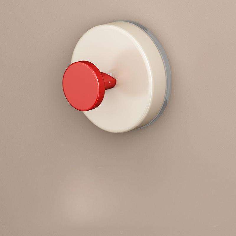 Strong-Load Suction Cup Wall Hook - No-Drill Adhesive Hook with Key Cap Holder