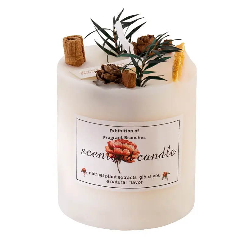Creative Cylindrical Soy Wax Aromatherapy Candle, 150 g - Long-Lasting Scent