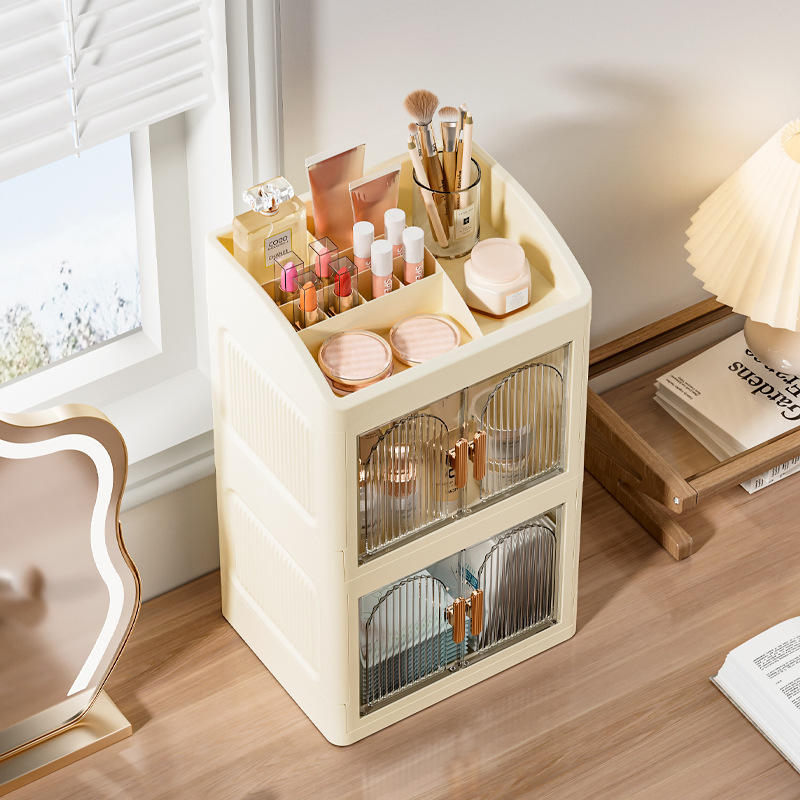 1-Layer Foldable Double-Door Storage Cabinet, 23 x 18 x 22.5 cm
