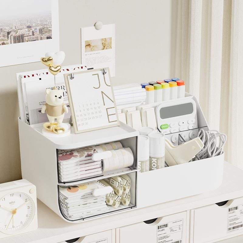 Multi-Purpose Eco-Friendly Plastic Office Drawer Organizer, 27.5 x 13 x 12.5 cm