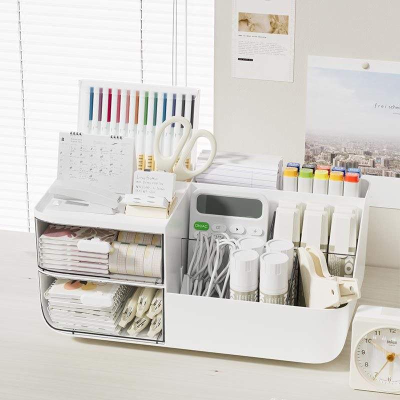 Multi-Purpose Eco-Friendly Plastic Office Drawer Organizer, 27.5 x 13 x 12.5 cm
