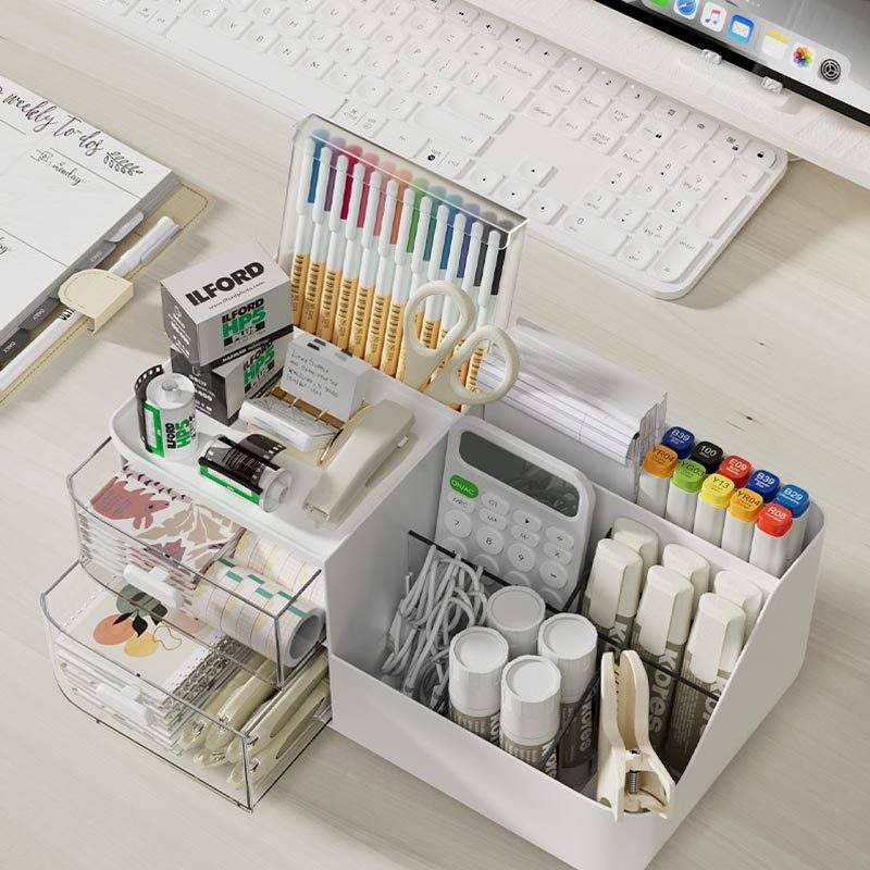 Multi-Purpose Eco-Friendly Plastic Office Drawer Organizer, 27.5 x 13 x 12.5 cm