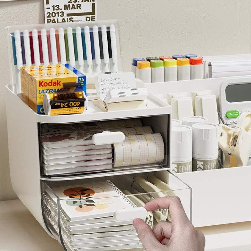 Multi-Purpose Eco-Friendly Plastic Office Drawer Organizer, 27.5 x 13 x 12.5 cm