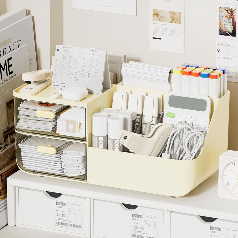 Multi-Purpose Eco-Friendly Plastic Office Drawer Organizer, 27.5 x 13 x 12.5 cm