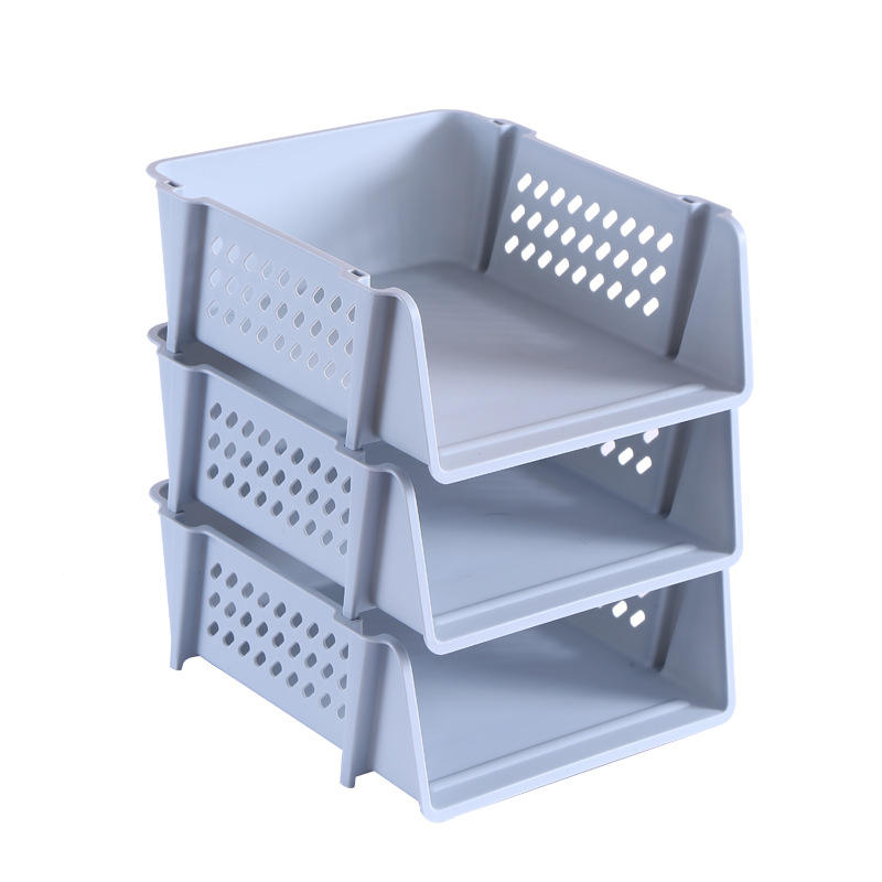 Foldable Vertical Storage Rack - Multi-Purpose Plastic File Holder for A4