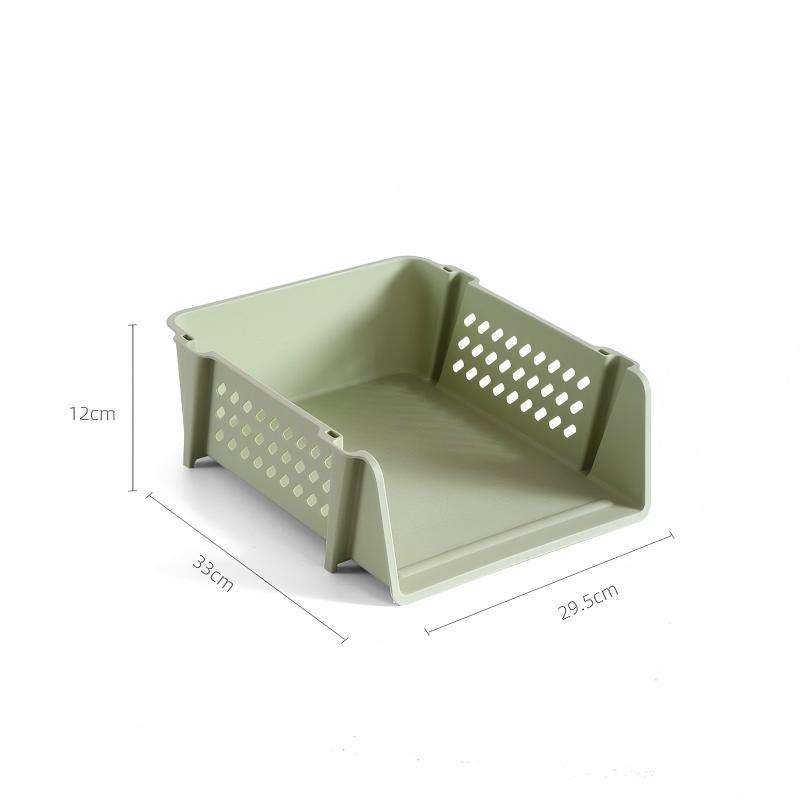 Foldable Vertical Storage Rack - Multi-Purpose Plastic File Holder for A4
