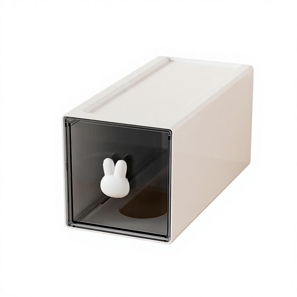Transparent Square Desktop Drawer Organizer for Office and Study