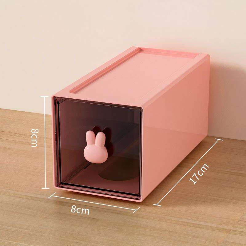Transparent Square Desktop Drawer Organizer for Office and Study