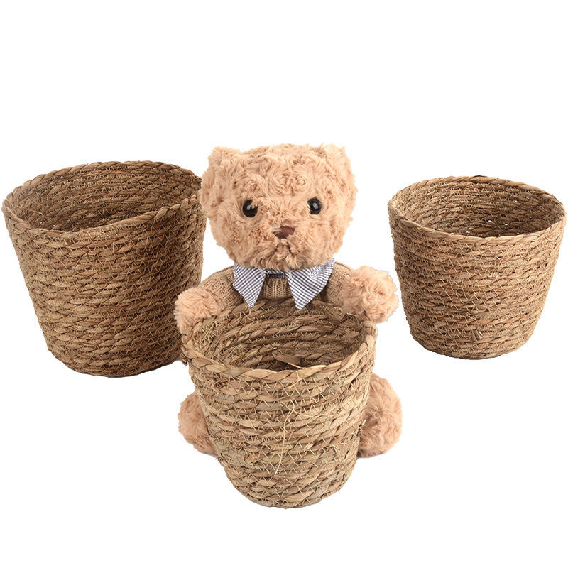 Cute Woven Bear Planter - Hemp Rope Succulent and Cactus Pot