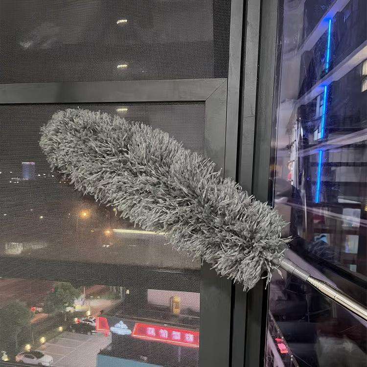 Stainless Steel Long Telescopic Microfiber Duster for Ceiling Fans, 110 in