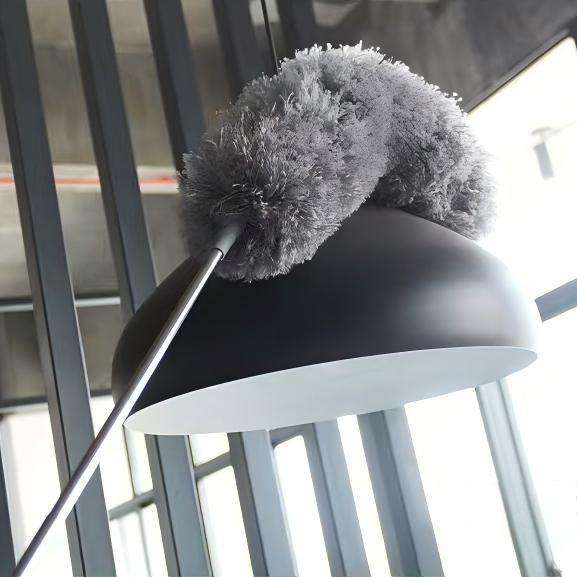 Stainless Steel Long Telescopic Microfiber Duster for Ceiling Fans, 110 in