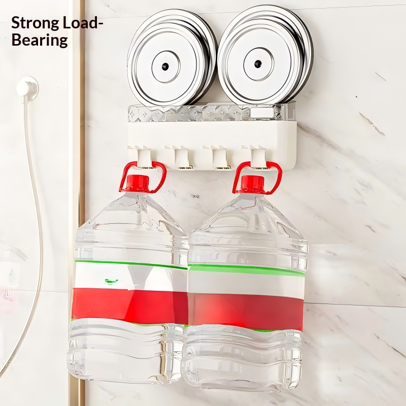 No-Drill Toothbrush Holder Set with Rinsing Cup and Toothpaste Squeezer