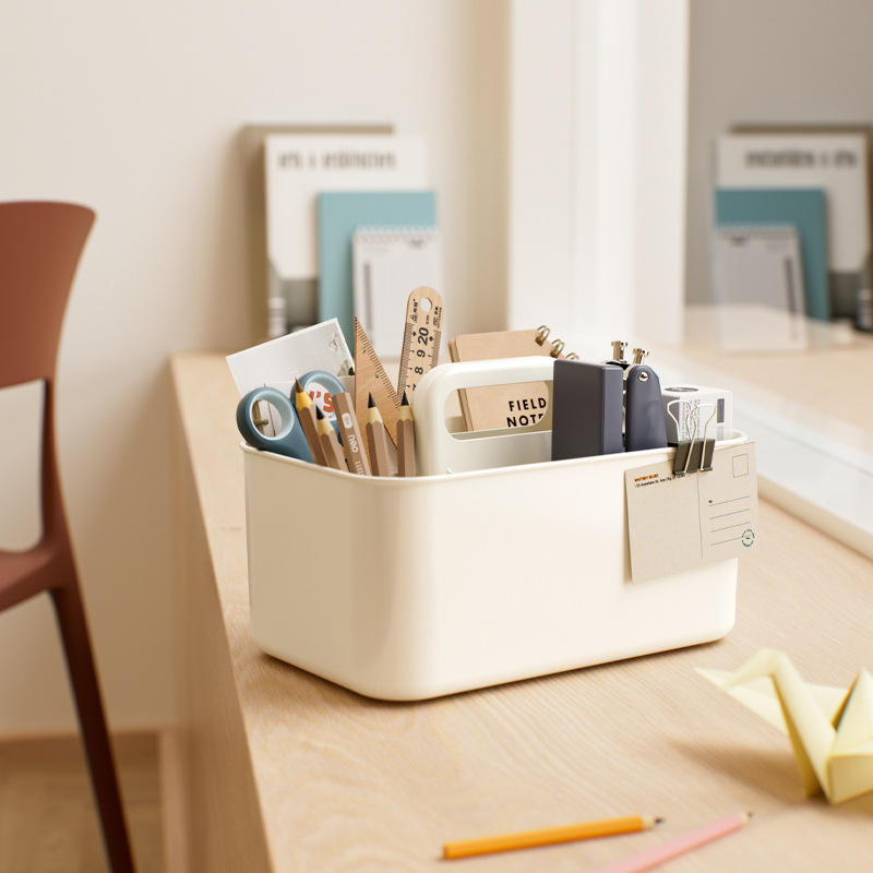 Simple Portable Plastic Storage Box - Multi-Purpose Organizer, 24.5 x 14.8 x 11 cm