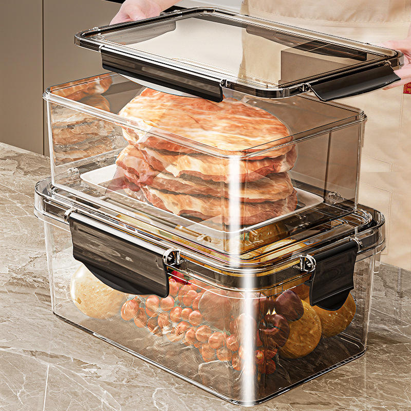 Sealed Stackable Fridge Storage Box for Vegetables and Fruit