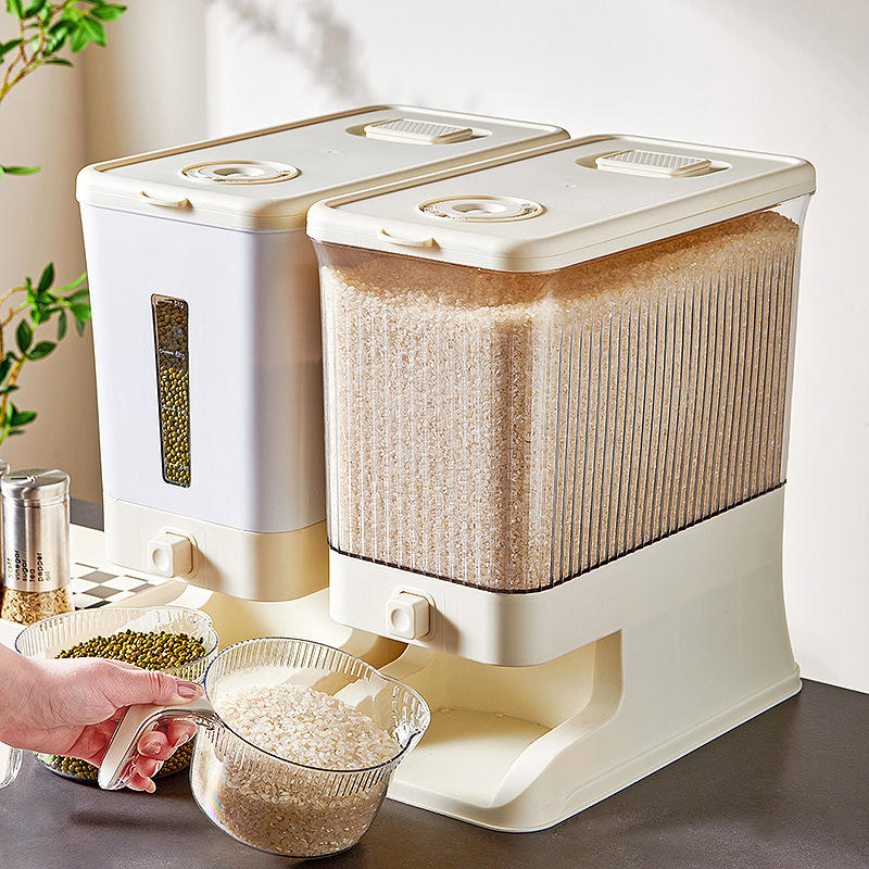 10 kg Food-Grade Sealed Rice Container - Airtight Insect and Moisture Proof Bin