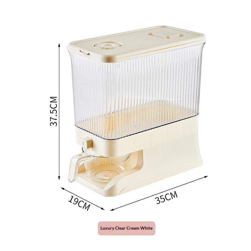 10 kg Food-Grade Sealed Rice Container - Airtight Insect and Moisture Proof Bin