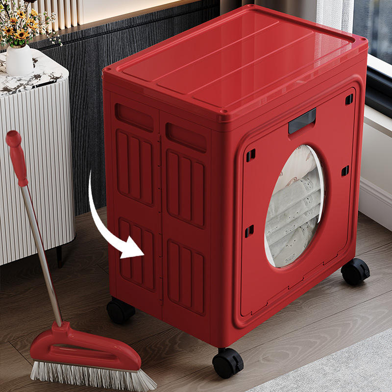 Water-Drop Shaped Cabinet Storage Box, 66.5 x 50 x 38 cm - Foldable Clothes Bin