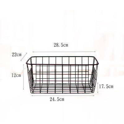 Modern Iron Rectangular Storage Basket - Eco-Friendly Multi-Purpose Organizer