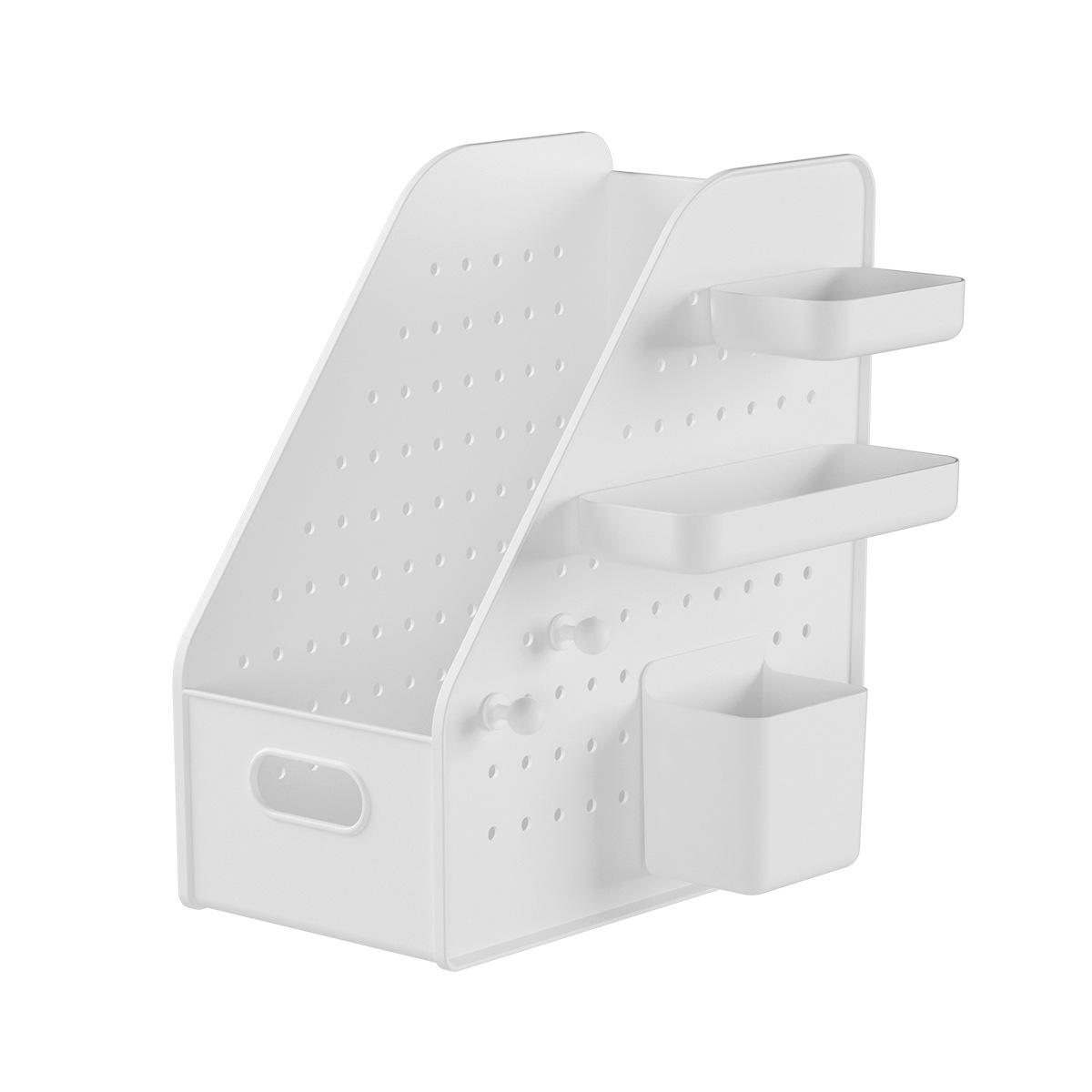 PP Desktop Storage Basket for Student Dorm and Office, 14.6 x 26.8 x 30 cm