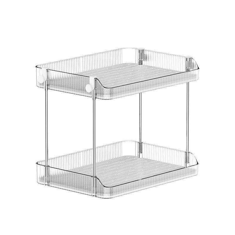 Detachable Double-Layer Desktop Storage Rack for Cups and Cosmetics