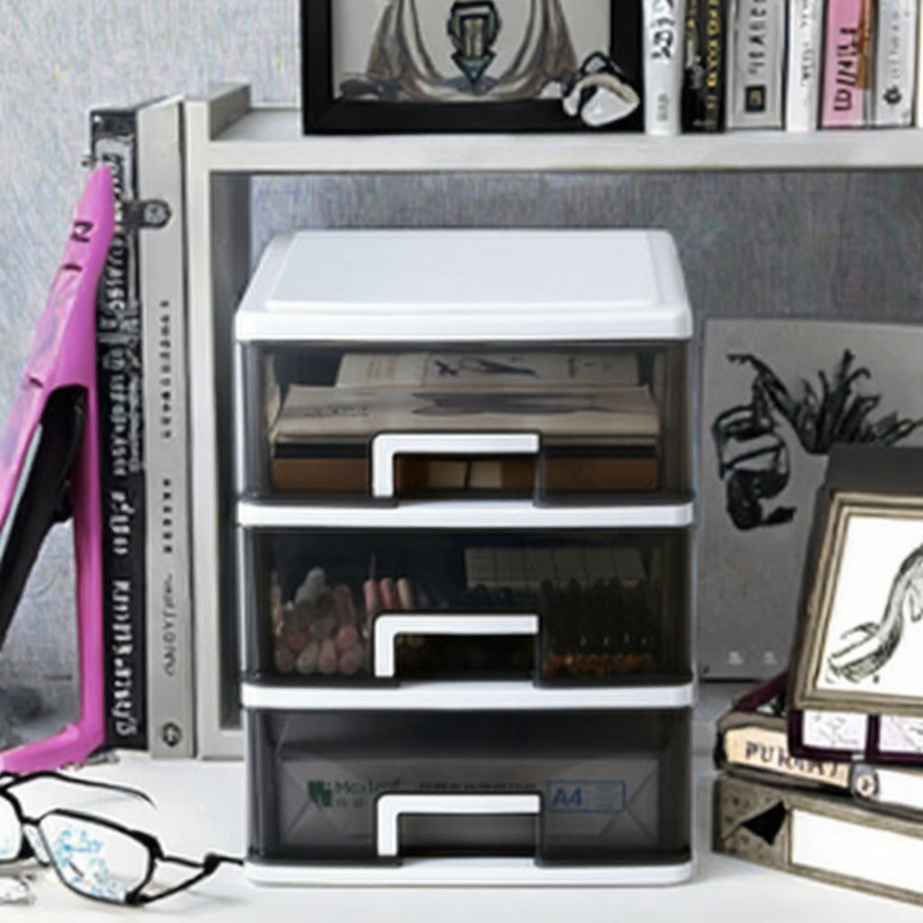 Transparent Multi-Layer Drawer Storage Box - PP Organizer for Cosmetics and Office