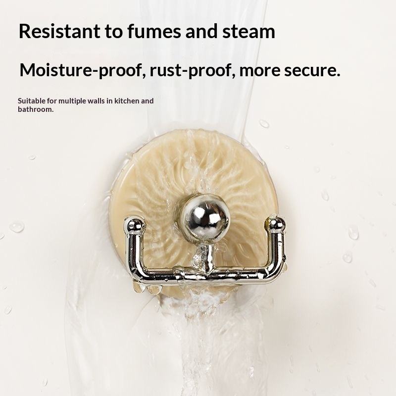 No-Drill Strong Adhesive Hook, Macaron Colours - Rotating Bathroom and Door Hook