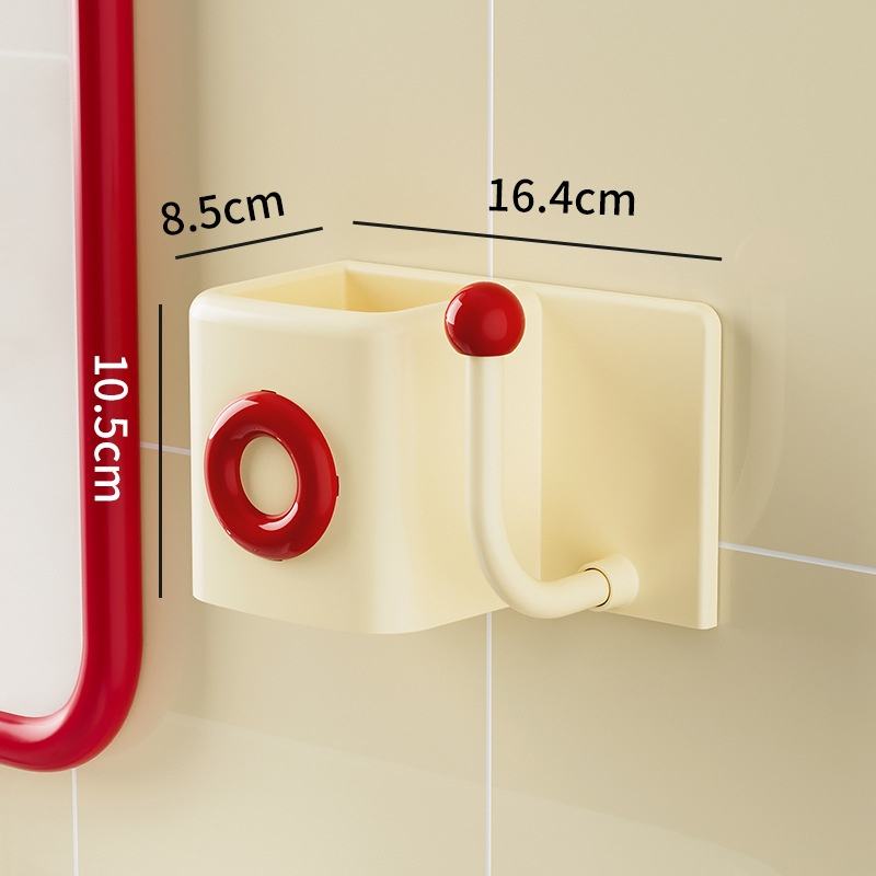 Wall-Mounted Plastic Bathroom Rack - No-Drill Multi-Purpose Headband Hanger