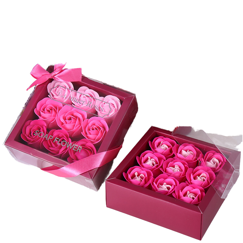 Handmade Rose Soap Flower Gift Box - Preserved Roses for Mother’s Day and Weddings