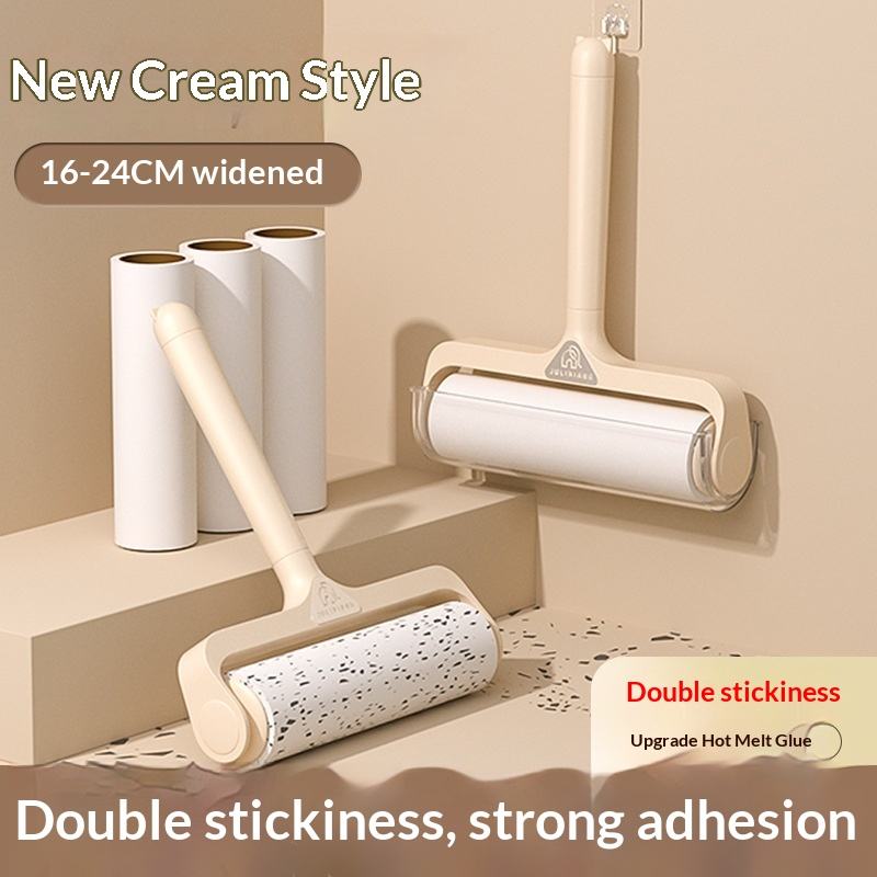 Reusable Pet Hair Remover Roller with Lid - Sticky Portable Lint Roller