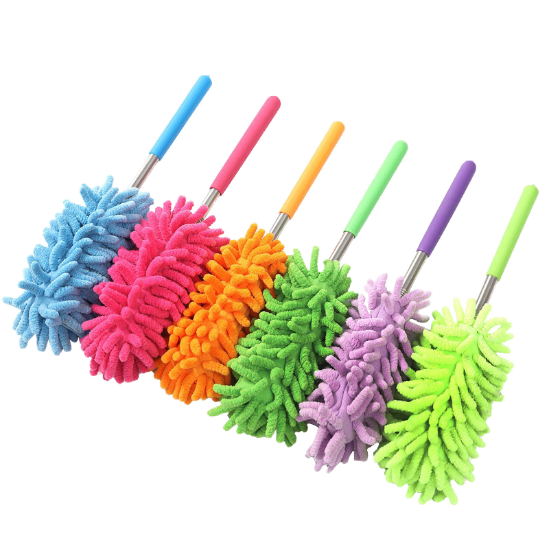 Telescopic Microfiber Mini Duster - Washable Cleaner for Car Windows and Office