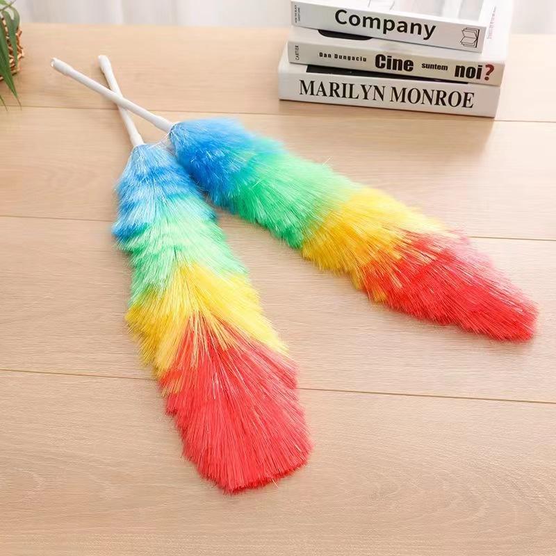 Rainbow Reusable Microfiber Electrostatic Duster - Washable Home and Car Cleaner