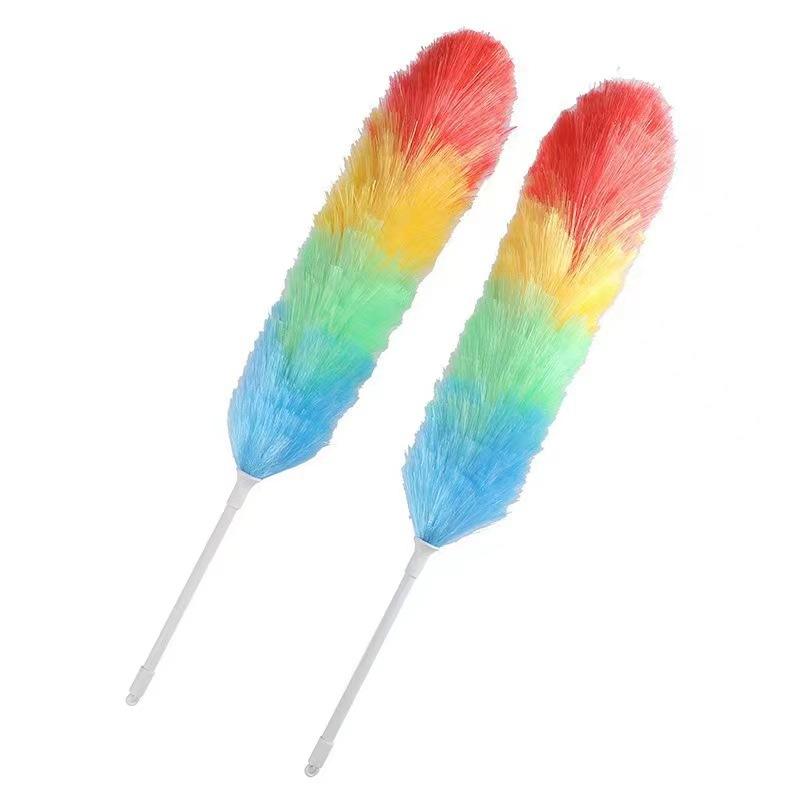 Rainbow Reusable Microfiber Electrostatic Duster - Washable Home and Car Cleaner